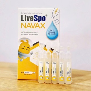 LiveSpo NAVAX – bào tử lợi khuẩn giúp giảm viêm tai-mũi-họng & hỗ trợ hô hấp cho trẻ & người lớn