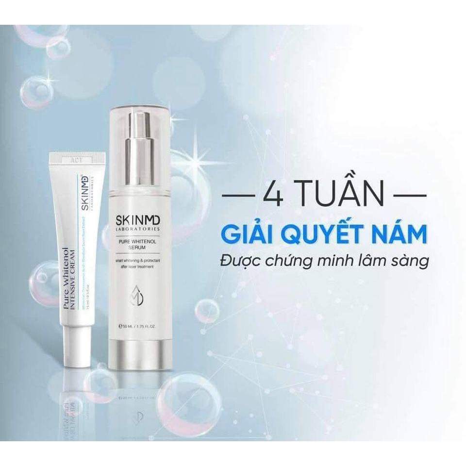 [MẪU BAO BÌ MỚI] Bộ đôi SkinMD phục hồi làn da, xòa mờ thâm sạm nám tan nhang Hàn Quốc - Skin Studio