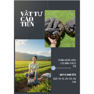 Phân Dê Hữu Cơ Nguyên Chất,Combo 50 & 100 Túi Đủ Size, Phân Bón Sinh Học Cho Cây Cảnh, Hoa, Rau Sạch