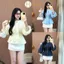 Áo sơ mi Hari Xếp Ly Trước Viền Bèo Chun Eo Tay Bồng Cúc Dọc Áo Công Sở Thanh Lịch Cinched Waist