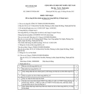 LiveSpo NAVAX – bào tử lợi khuẩn giúp giảm viêm tai-mũi-họng & hỗ trợ hô hấp cho trẻ & người lớn