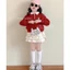 Sét váy thu đông Áo sweater hồng pastel phối chân váy tầng bồng bềnh cho bé gái từ 10-45kg