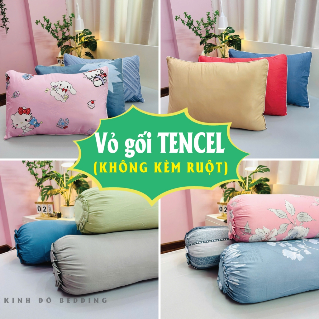 Áo Gối TENCEL [Không kèm ruột] đủ kích thước