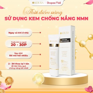 Kem chống nắng Kousa NMN Suncream 1000ppm 5in1 nâng tone dưỡng trắng SPF 50+ PA++++ 50g