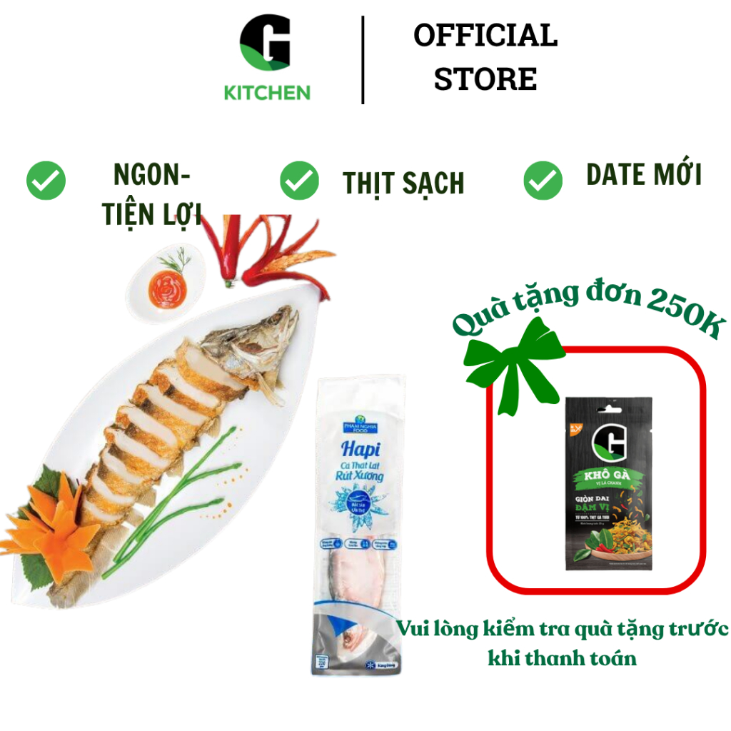 Hapi cá thát lát rút xương ĐL G Kitchen 230g [Giao HCM]