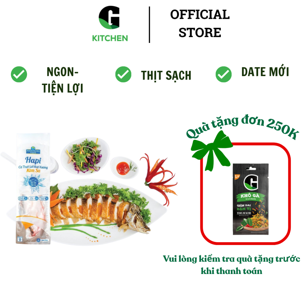 Hapi cá thát lát rút xương kim sa 230g ĐL G Kitchen [Giao HCM]