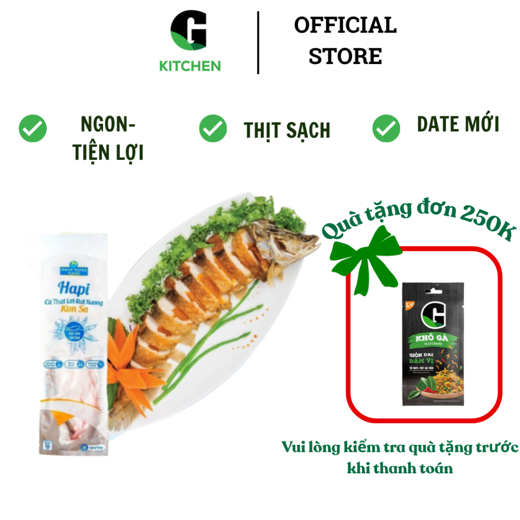 Hapi cá thát lát rút xương kim sa 230g ĐL G Kitchen [Giao HCM]