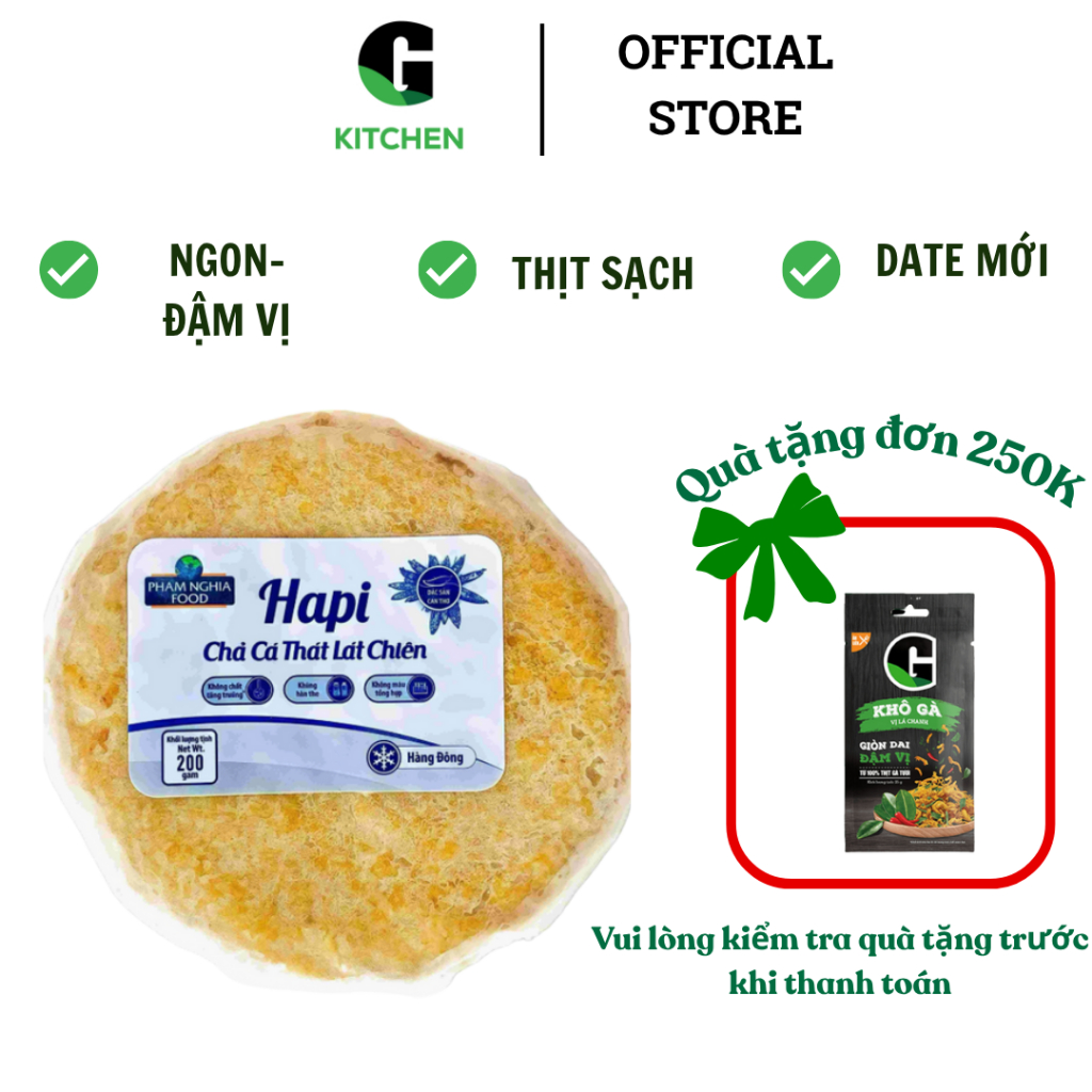 Chả cá thát lát chiên ĐL G Kitchen 200g [Giao HCM]