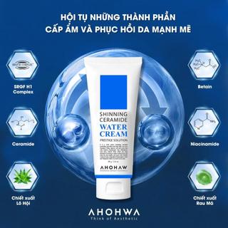 Ahohwa - Shinning Ceramide Water Cream - Kem dưỡng cấp nước cho da - 50gr/200gr