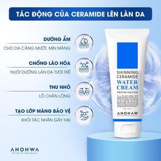 Ahohwa - Shinning Ceramide Water Cream - Kem dưỡng cấp nước cho da - 50gr/200gr
