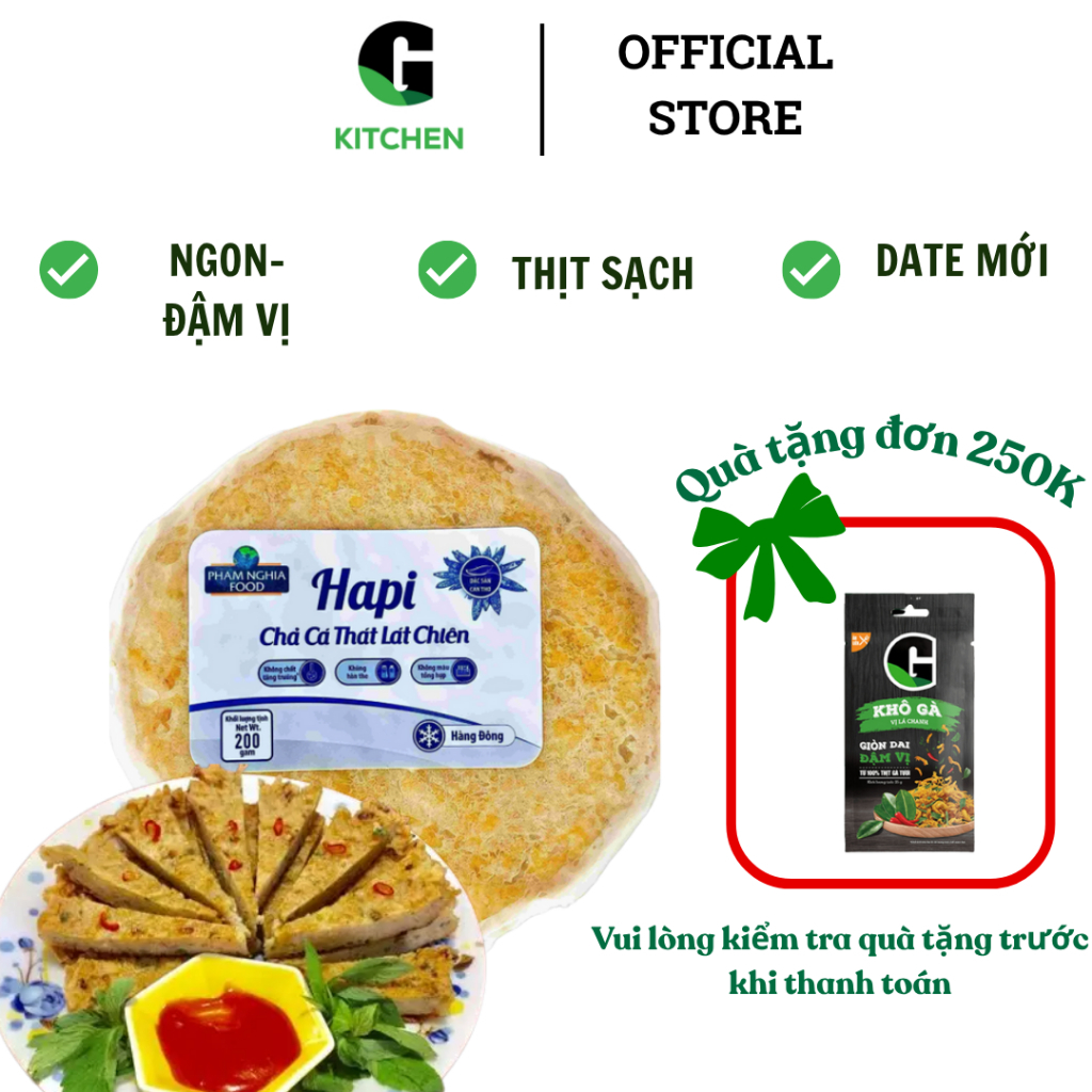 Chả cá thát lát chiên ĐL G Kitchen 200g [Giao HCM]