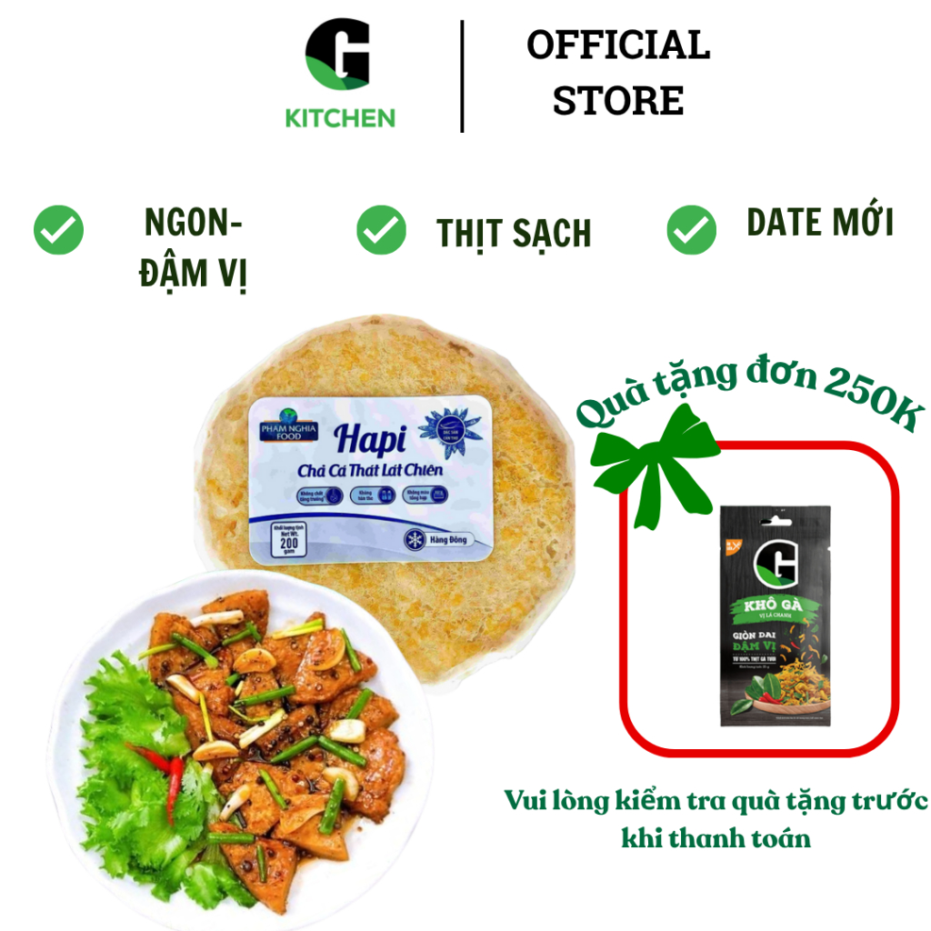 Chả cá thát lát chiên ĐL G Kitchen 200g [Giao HCM]