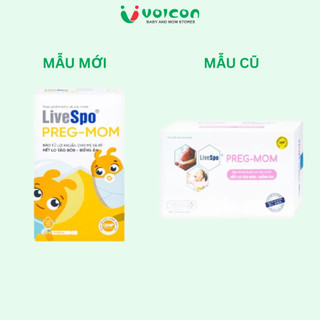 Bào tử lợi khuẩn LiveSpo Preg-Mom 20 ống x 5ml hỗ trợ tiêu hóa, giảm táo bón, an toàn cho mẹ và bé