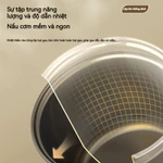 Nồi Cơm Điện Tử Cảm Ứng ZemKon, Dung Tích 1,2 Lít Và 2,5 Lít, Ruột Nồi Inox 5 Lớp Chống Dính An Toàn — ảnh 5
