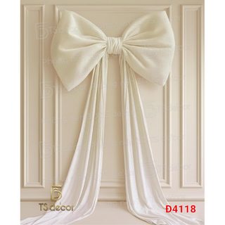 Phông Nền 3D/5D Mẫu Nơ Hiện Đại Phù Hợp Livestream, Chụp Ảnh, Decor Shop