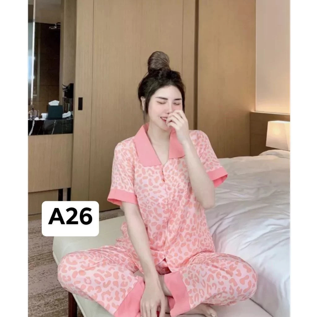 [Peinn] [MỚI] Bộ pijama nữ mặc nhà, quần áo mặc nhà phong cách hiện đại size 40-75kg - CA23
