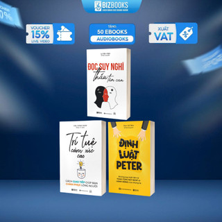 Combo Sách Định Luật Peter, Đọc Suy Nghĩ Thấu Tâm Can, Trí Tuệ Cảm Xúc Cao, Nghệ Thuật Từ Chối - Bizbooks