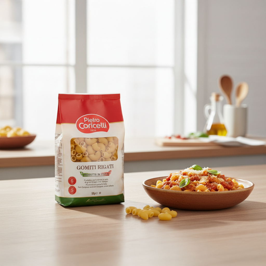 Nui Ý Pietro Coricelli Fusilli Pasta (Nui Xoắn)/Nui Ý Elbows Pasta (Nui Con Sò) 500gr