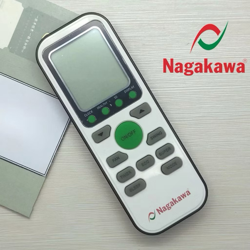 Điều khiển điều hoà Nagakawa loại đẹp hàng đủ 100% chức năng như khiển gốc