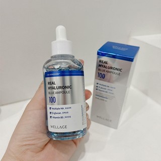 Tinh Chất Siêu Cấp Nước, Phục Hồi Da Căng Bóng Wellage Real Hyaluronic Blue Ampoule 60ml