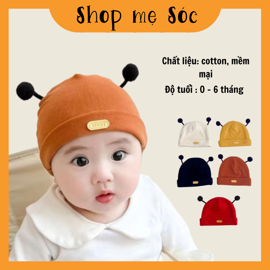 Mũ len tai ong 2 lớp dày dặn dễ thương cho bé mesocshop