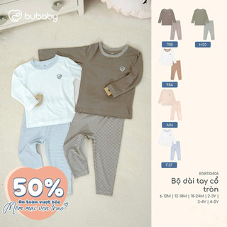 [BUbaby_6m-4y] Bộ dài tay cho bé trai và bé gái cao cấp chất liệu mềm mại, an toàn cho da bé