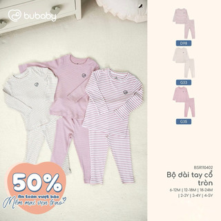 [BUbaby_6m-4y] Bộ dài tay cho bé trai và bé gái cao cấp chất liệu mềm mại, an toàn cho da bé