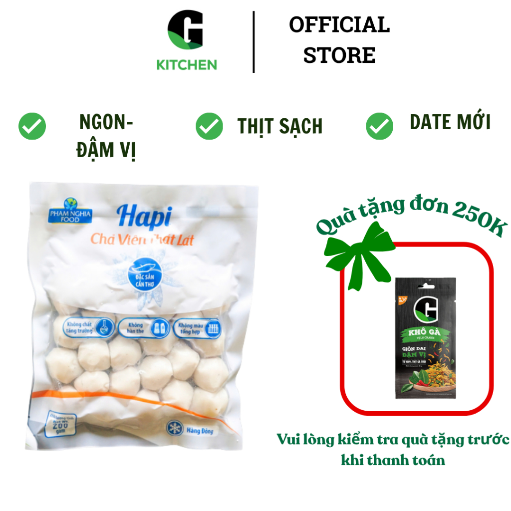 Chả viên thát lát ĐL G Kitchen 200g [Giao HCM]