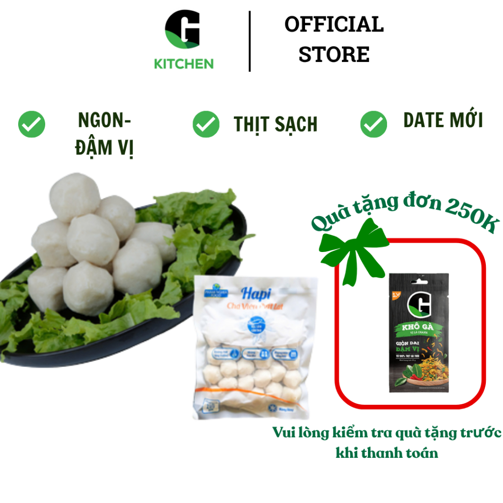 Chả viên thát lát ĐL G Kitchen 200g [Giao HCM]