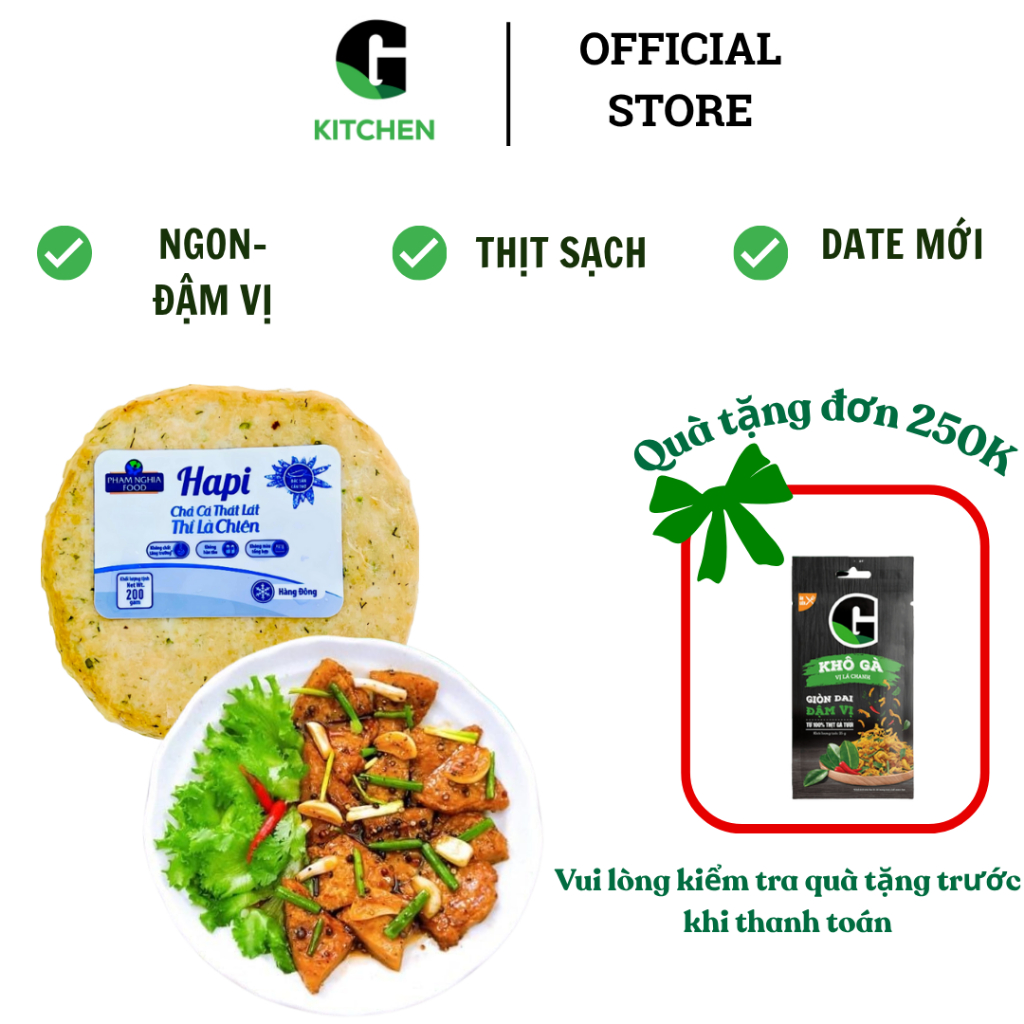 Chả cá thát lát thì là chiên ĐL G Kitchen 200g [Giao HCM]