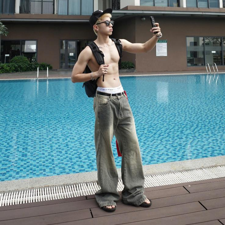 LOE GRIND FLARED JEANS WASH VER 1 - Quần jeans ống loe wash Whose Studio 1756