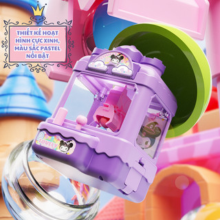 Máy Gắp Bóng Mini Pony,Monsters,Kuromi,Khủng Long Đáng Yêu Có Sẵn 6 Bóng, Chất Liệu Nhựa ABS Cho Bé Vui Chơi Thỏa Thích