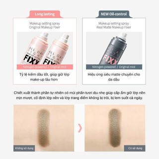 Xịt Khóa Nền So Natural All Day Tight Make Up Setting Fixx Giữ Makeup Lâu Trôi Lớp Nền Tự Nhiên