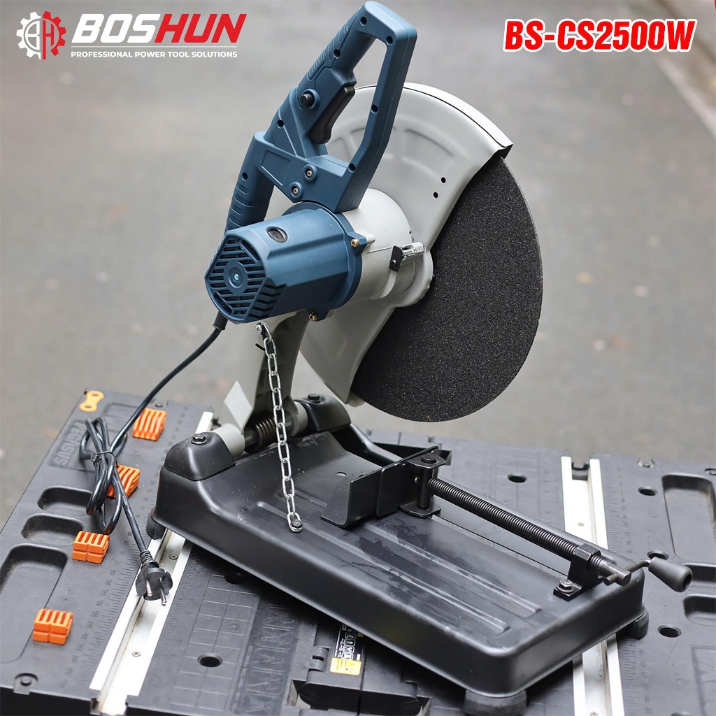 Máy Cắt Sắt Bàn BOSHUN BS-CS2500W, Công Suất 2500w, Lưỡi 355mm - Động Cơ Dây Đồng 100%