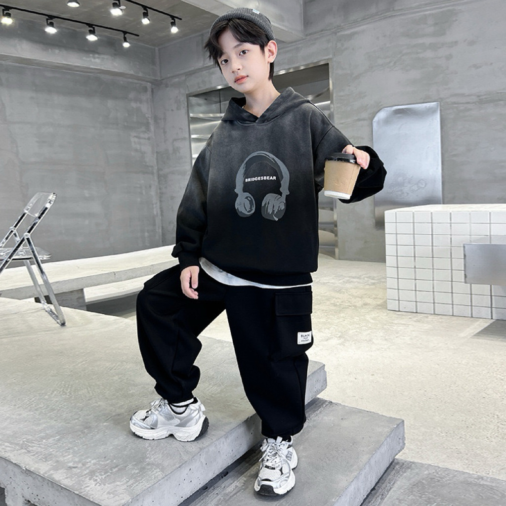 Áo nỉ hoodie thu đông bé trai áo dài tay trẻ em 20-45kg hàng QC cao cấp