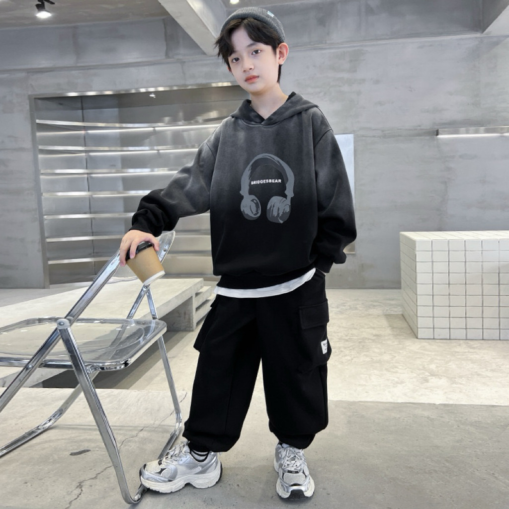 Áo nỉ hoodie thu đông bé trai áo dài tay trẻ em 20-45kg hàng QC cao cấp
