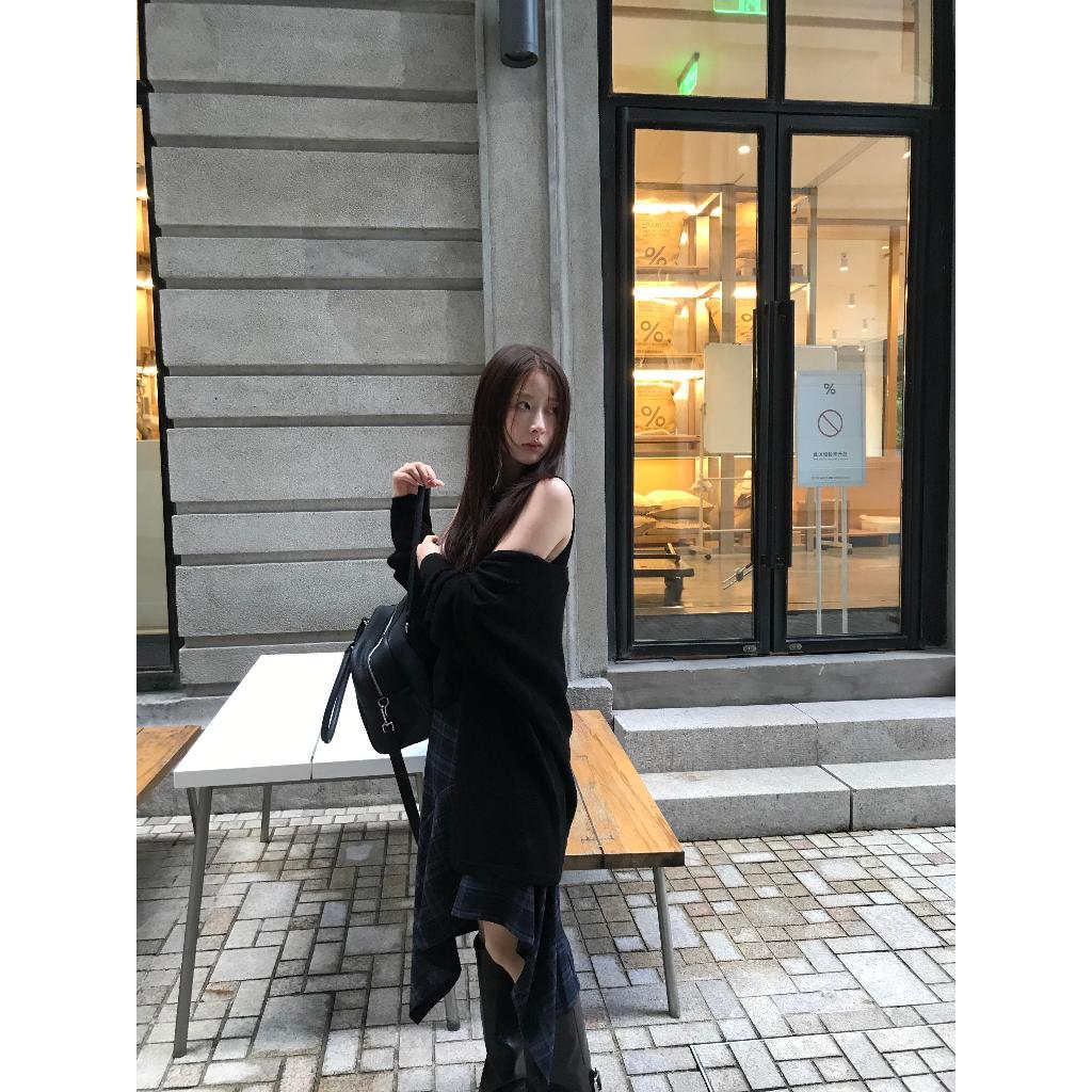 [KH28] Chân váy họa tiết kẻ caro Châu Âu kiểu Pháp,lưng cao, tà bất đối xứng | KHAO BOUTIQUE