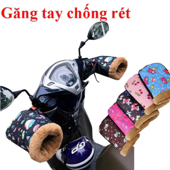 [Peinn] Găng Tay Đi Xe Máy Mùa Đông Nam Nữ Lót Lông Dày Giữ Ấm Chống Mưa Rét Phù Hợp Mọi Loại Xe Máy An Toàn - CA16