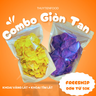 Combo Khoai Vàng Sấy Giòn, Khoai Tím Sấy Giòn THUYTIENFOOD