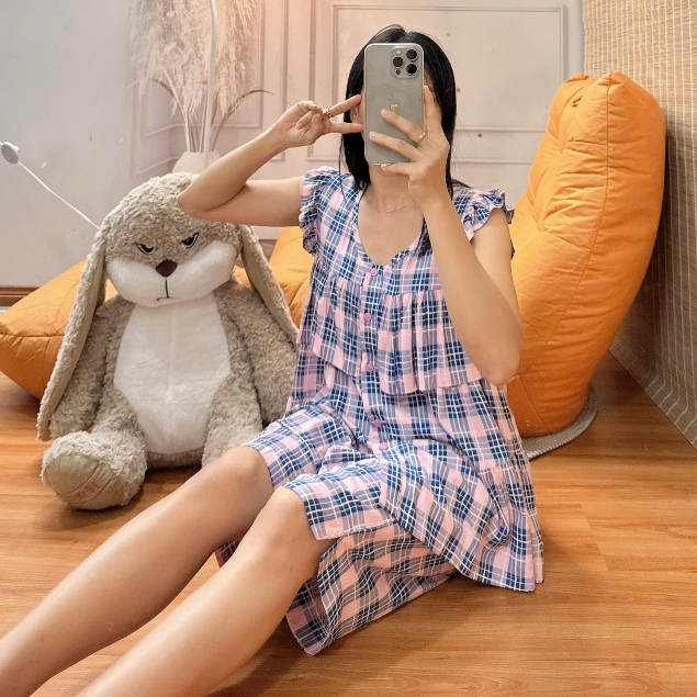 Bộ tole lanh lửng cánh tiên hàng thiết kế may kỹ 43-75kg - Nocnhasleepwear