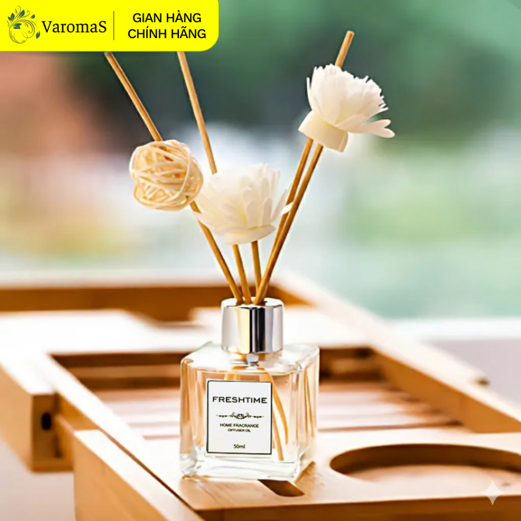 Lọ Khuếch Tán Nước Hoa Thơm Phòng Thiên Nhiên Để Phòng Khử Mùi Phòng Tắm 50ML KT01