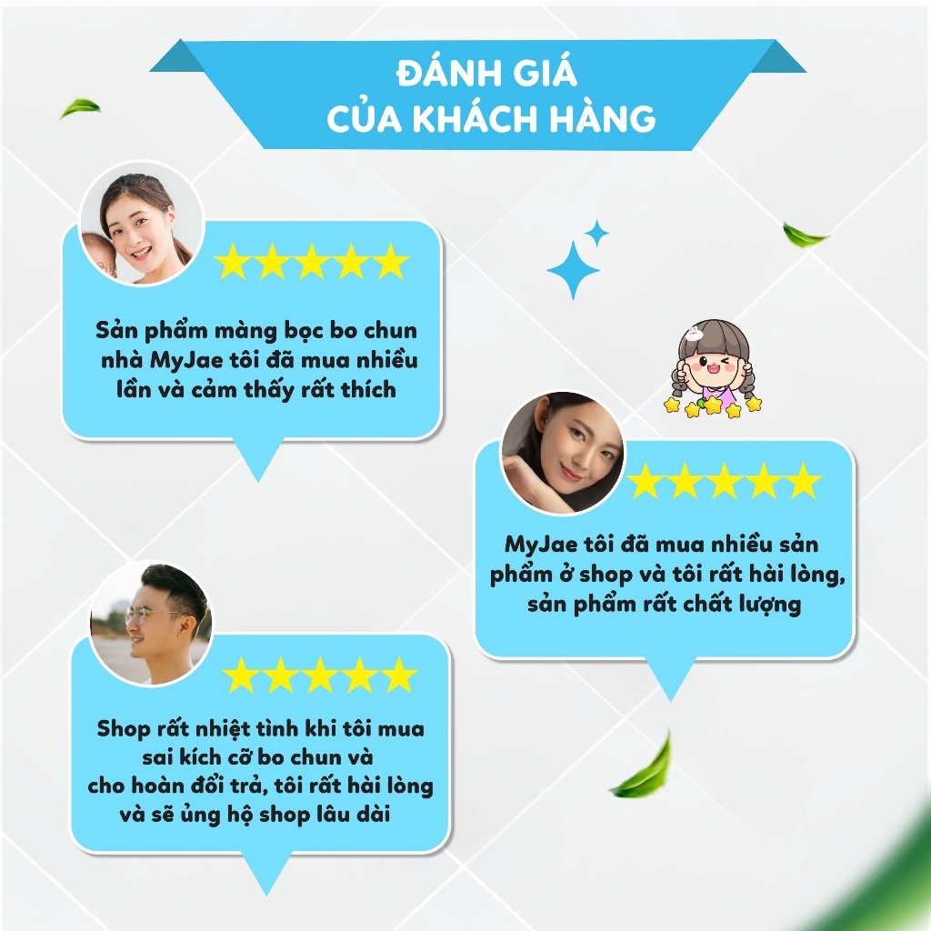 Màng Bọc Thực Phẩm Bo Chun MyJae (1 Bịch 50 Cái)