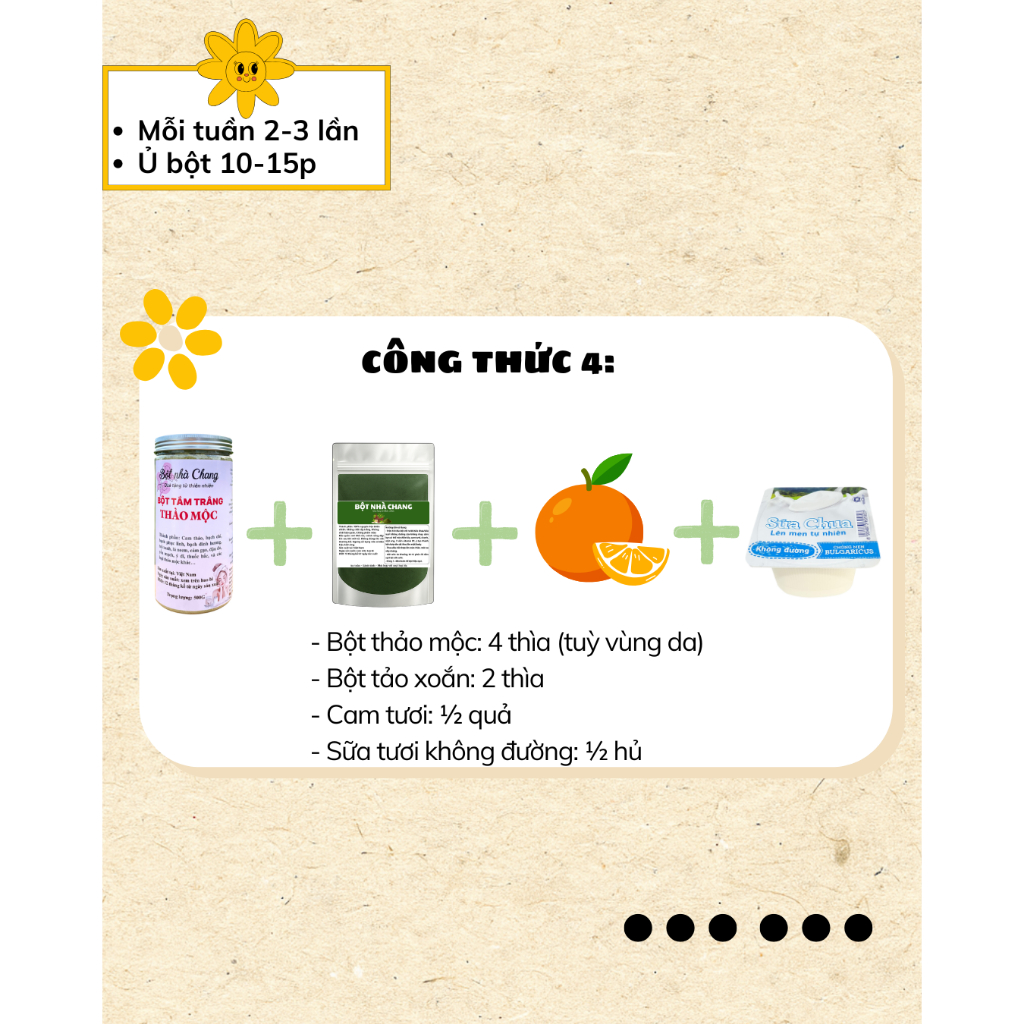 Combo 2 Gói Dưỡng trắng da mặt [200g Bột Thảo mộc + 75g Bột Tảo xoắn] + tặng bộ dụng cụ đắp mặt