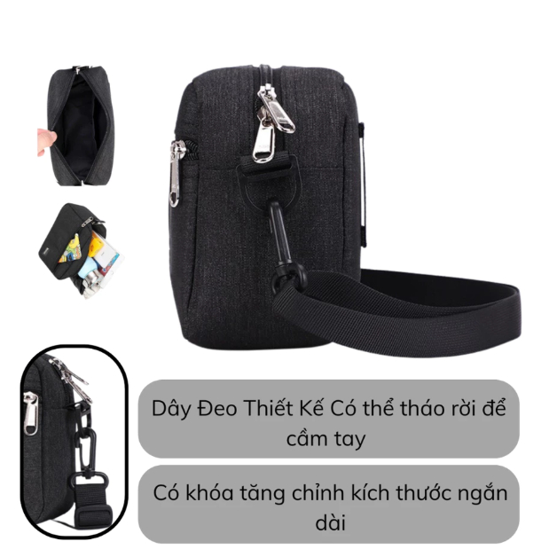 [Peinn] ( GIÁ MỞ BÁN  ) Túi đeo chéo messenger, Đeo vai unisex Thời Trang cá tính