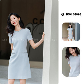Đầm thiết kế Rian dress - xanh pastel dáng suông thanh lịch