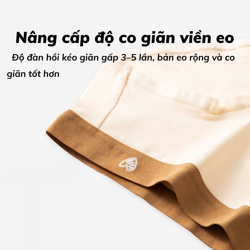 Quần lót nữ cotton cao cấp - Quần chip nữ cạp vừa đáy may hai lớp rộng dài kháng khuẩn LANIXA L183