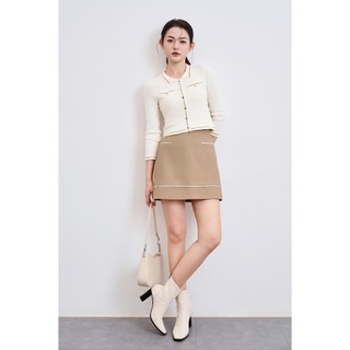 Chân Váy VIEN TRAN Dáng A Kẹp Lé Phối Màu V62R23Q002
