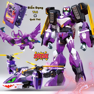 Đồ Chơi Robot Biến Hình Metal Cardbot 2in1 Đi Kèm Card Thẻ Bài Nhân Vật - Đồ Chơi Lắp Ráp Mô Hình Robot Chiến Đấu Cho Bé