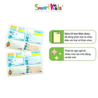 Nhãn vở LB03 Smartkids hình thú Khủng long Dino cho học sinh cấp 1