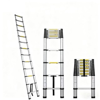 Thang Rút Đơn Chữ I A Thang Rút Nhôm Inox Rút Đơn 1.9M 2.7M 3.9M 5.1M 6M Mạnh mẽ và ổn định, không gỉ Bảo hành 5 năm